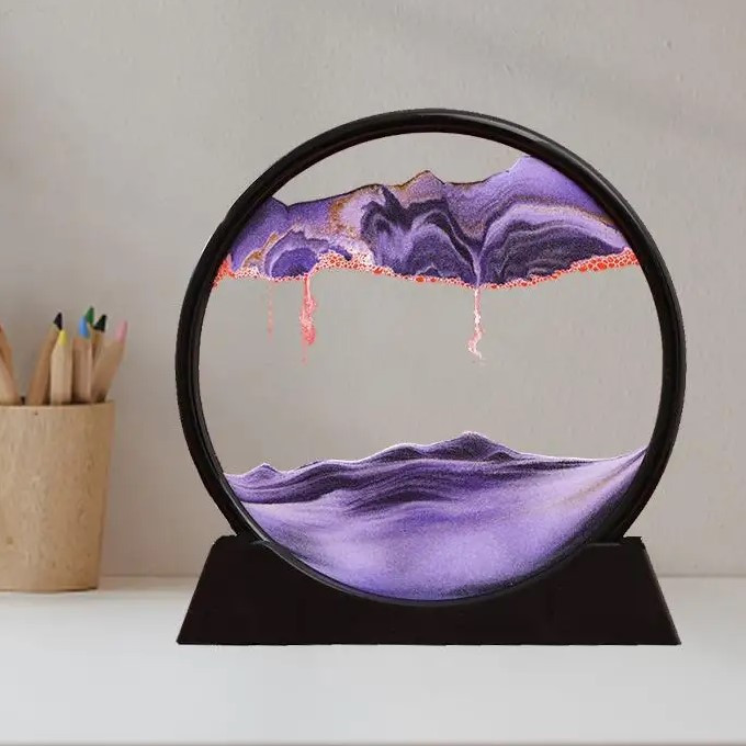 3D картина антистресс из песка «Violet» цвет: фиолетовый 17,5 см - фото 1 - id-p224728527