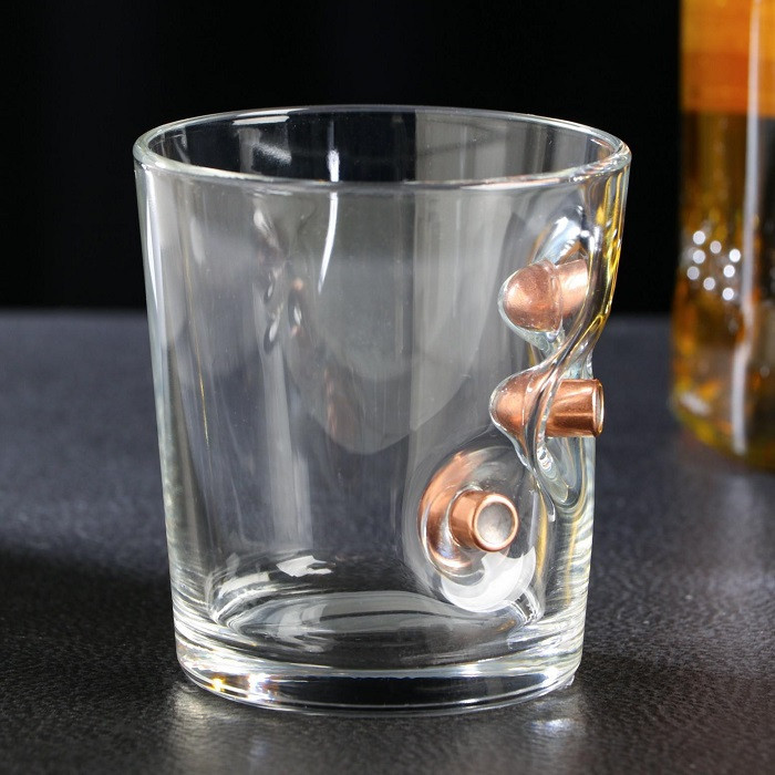 Подарочный набор для виски непробиваемый «WHISKY STONES» стакан с пулями - фото 5 - id-p224728684