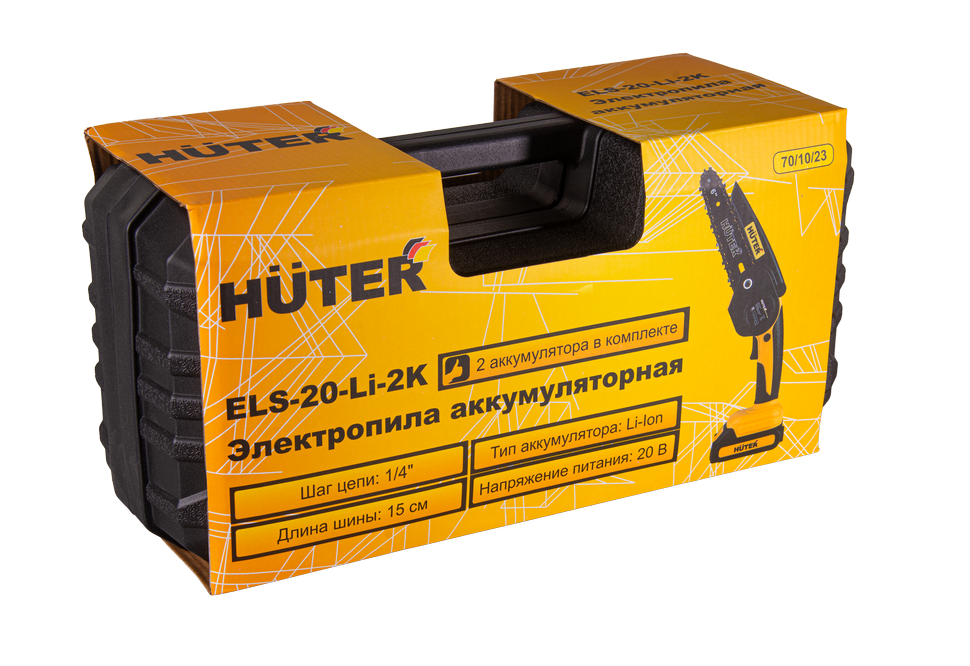 Пила цепная аккумуляторная Huter ELS-20-Li-2К - фото 10 - id-p224735679