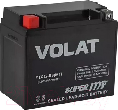 Мотоаккумулятор VOLAT YTX12-BS MF L+ - фото 1 - id-p224730466