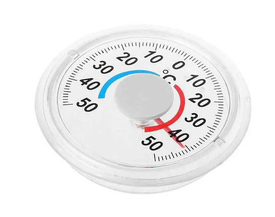 Термометр оконный круглый "Биметаллический" (на липучке), фото 2