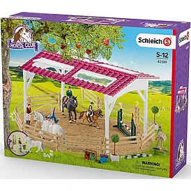 Игровой набор Schleich Школа верховой езды с лошадьми и наездниками 42389