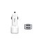 Автомобильное зарядное устройство Z23 grand style dual-port car charger белый hoco 5V/2.4A, фото 2