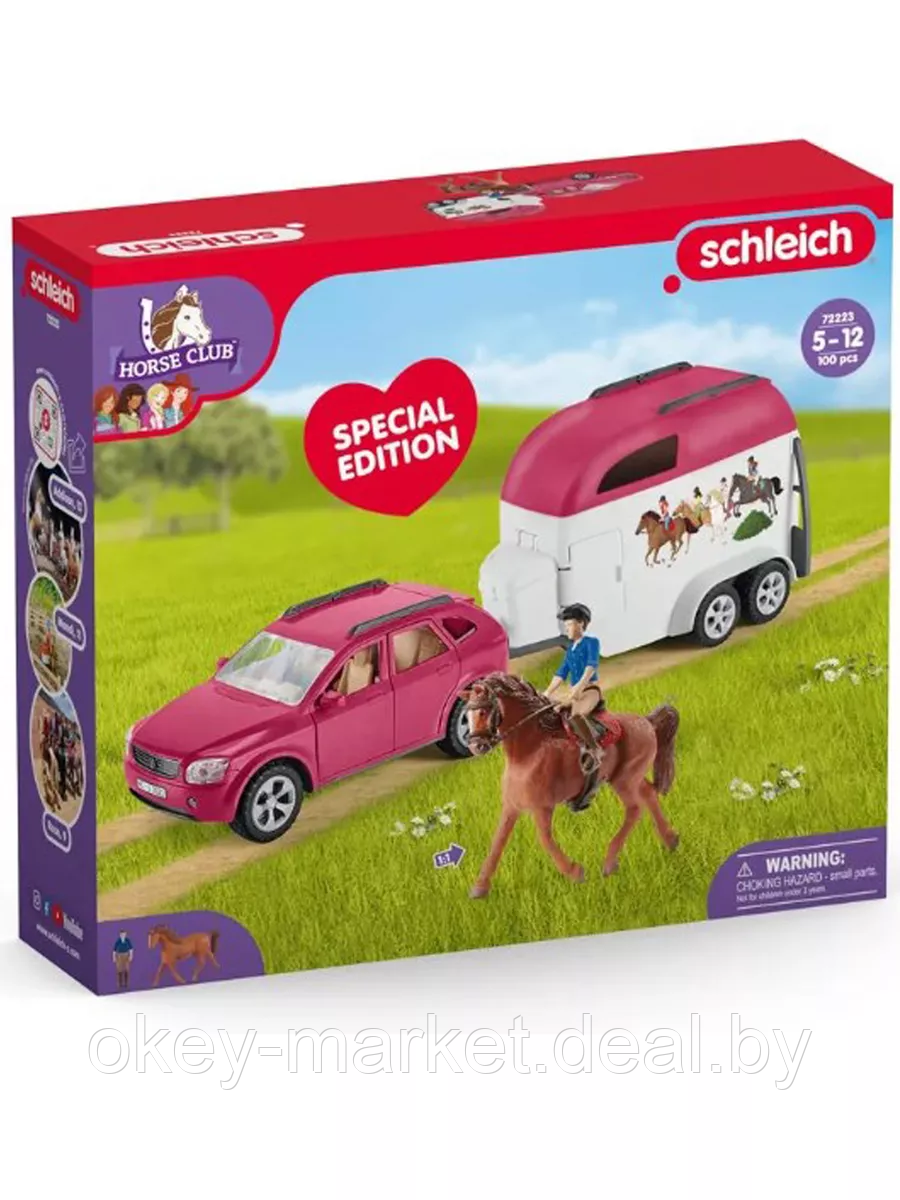 Игровой набор Schleich Автомобиль с прицепом 72223 - фото 10 - id-p224736574