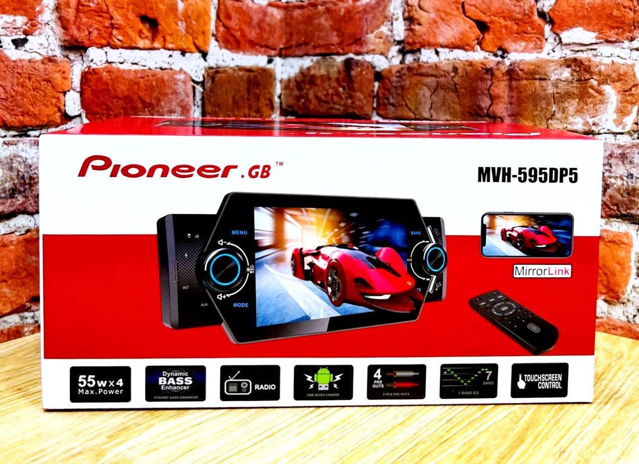 Автомагнитола Pioneer GB MVH-595DP5 Bluetooth Aux 2 USB 5 дюймов - фото 2 - id-p224736590