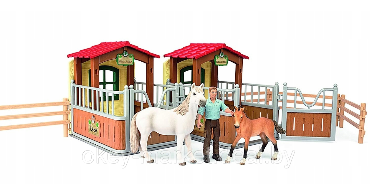 Игровой набор Schleich Cтойла для лошадей с фигурками 72116 - фото 6 - id-p224736584