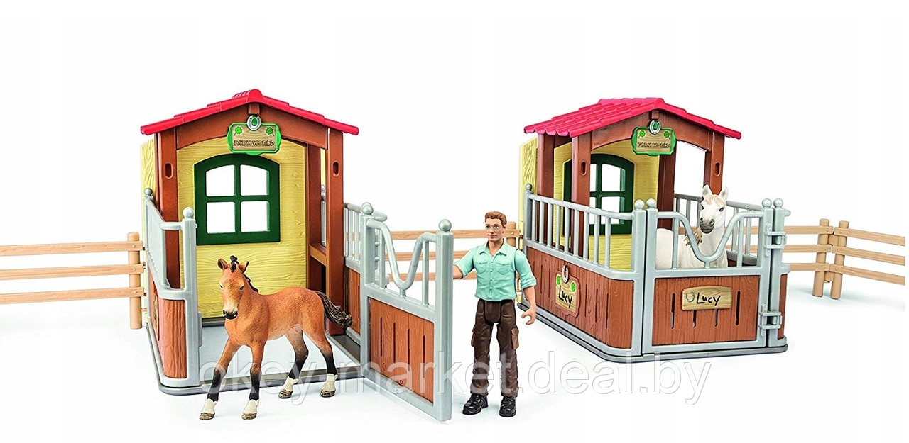 Игровой набор Schleich Cтойла для лошадей с фигурками 72116 - фото 7 - id-p224736584