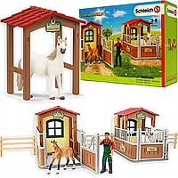 Игровой набор Schleich Cтойла для лошадей с фигурками 72116