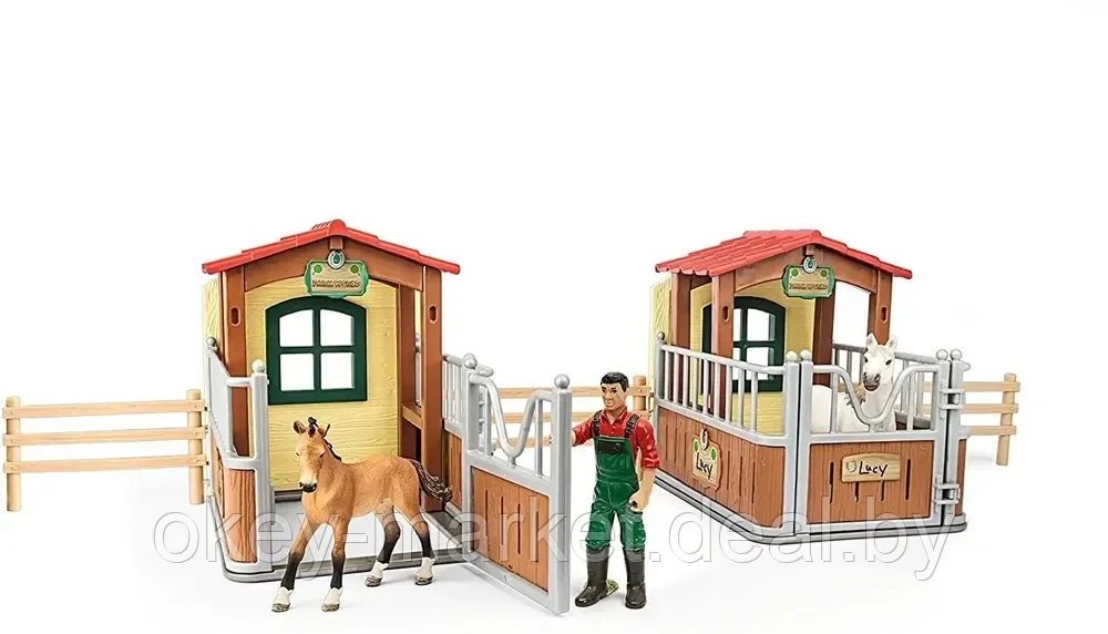 Игровой набор Schleich Cтойла для лошадей с фигурками 72116 - фото 9 - id-p224736584