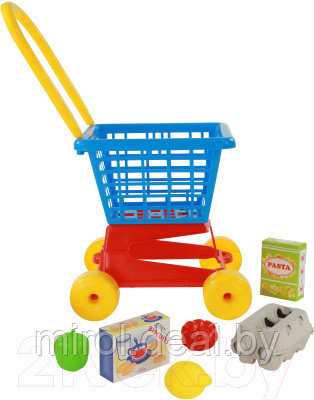 Тележка игрушечная Полесье Supermarket №1 с набором продуктов / 67890 - фото 2 - id-p224736674