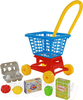 Тележка игрушечная Полесье Supermarket №1 с набором продуктов / 67890 - фото 3 - id-p224736674