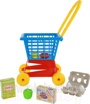 Тележка игрушечная Полесье Supermarket №1 с набором продуктов / 67890 - фото 4 - id-p224736674