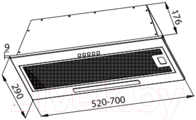 Вытяжка скрытая Evelux Integral 60 W - фото 2 - id-p224743617