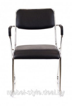 EVERPROF EP -510 кресло на хромированной станине с подлокотниками, стул EP -510 CF ткань сетка серая - фото 9 - id-p224747232