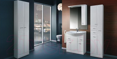 Шкаф с зеркалом для ванной Belux Адажио В80Ш - фото 2 - id-p224742982
