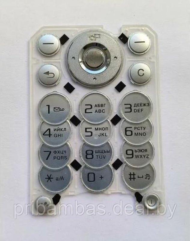 Клавиатура (кнопки) для Sony Ericsson W300i серебристый совместимый