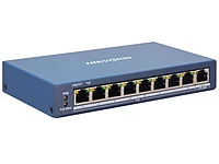 Настраиваемый коммутатор Hikvision DS-3E1309P-EI. 8 100/100M RJ45 PoE портов. 1 гигабитный RJ45 порт. PoE