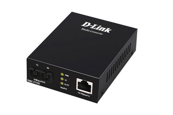 Медиаконвертер D-Link DMC-F15SC Медиаконвертер из 100BASE-TX по витой паре в 100BASE-FX по одномодовому - фото 1 - id-p220144496