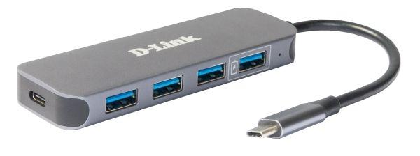 Концентратор D-Link DUB-2340. Концентратор с 4 портами USB 3.0 (1 порт с поддержкой режима быстрой зарядки). 1 - фото 2 - id-p220144891