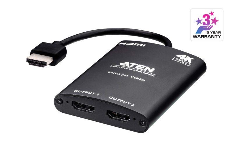 Видеоразветвитель ATEN VS82H-AT (HDMI True 4K. 2 порта) - фото 1 - id-p219511070