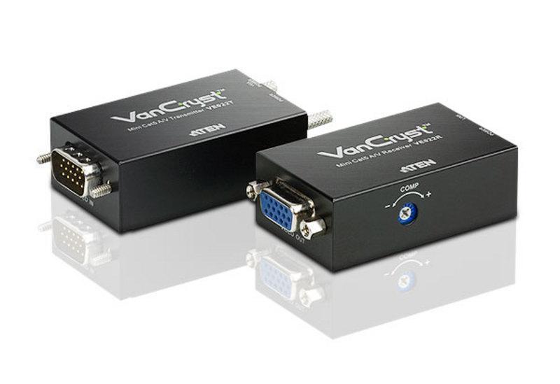 Видеоудлинитель ATEN VE022-AT-G (VGA. Cat5e. 150 м. аудио) - фото 1 - id-p219511080