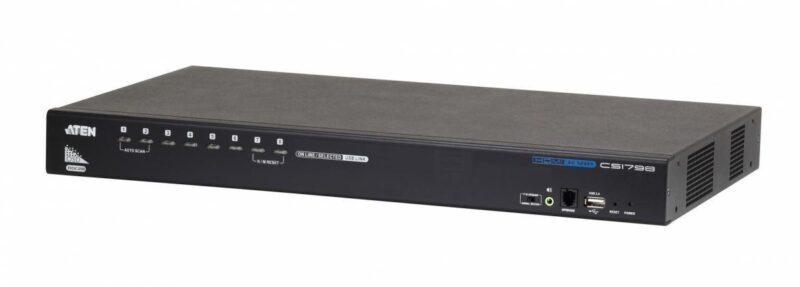 KVM-переключатель ATEN CS1716A-AT-G 16 PORT PS/2-USB KVMP SWITCH W/1.8M W/EU (в комплекте: 1.8m USB кабель х - фото 1 - id-p219511105