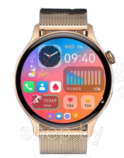 Умные часы Smart Watch G3 Prо Max , 1.32", 3 ремешка (металл ,силикон, кожаный) цвет: золото - фото 2 - id-p224748384