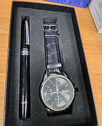 Подарочный набор 2 в 1 Часы + ручка