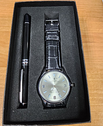 Подарочный набор 2 в 1 Часы + ручка