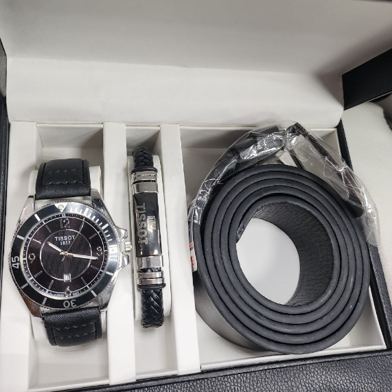 Мужской подарочный набор часы, браслет, ремень - в ассортименте - фото 6 - id-p130043495