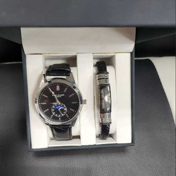 Мужской подарочный набор часы и браслет - фото 3 - id-p115423601