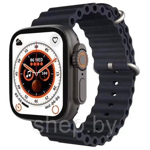 Смарт-часы Smart Watch SmartX Ultra  2.2"  (AMOLED) 2 ремешка + блок + магнитная зарядка, Черный  NEW 2024!!!