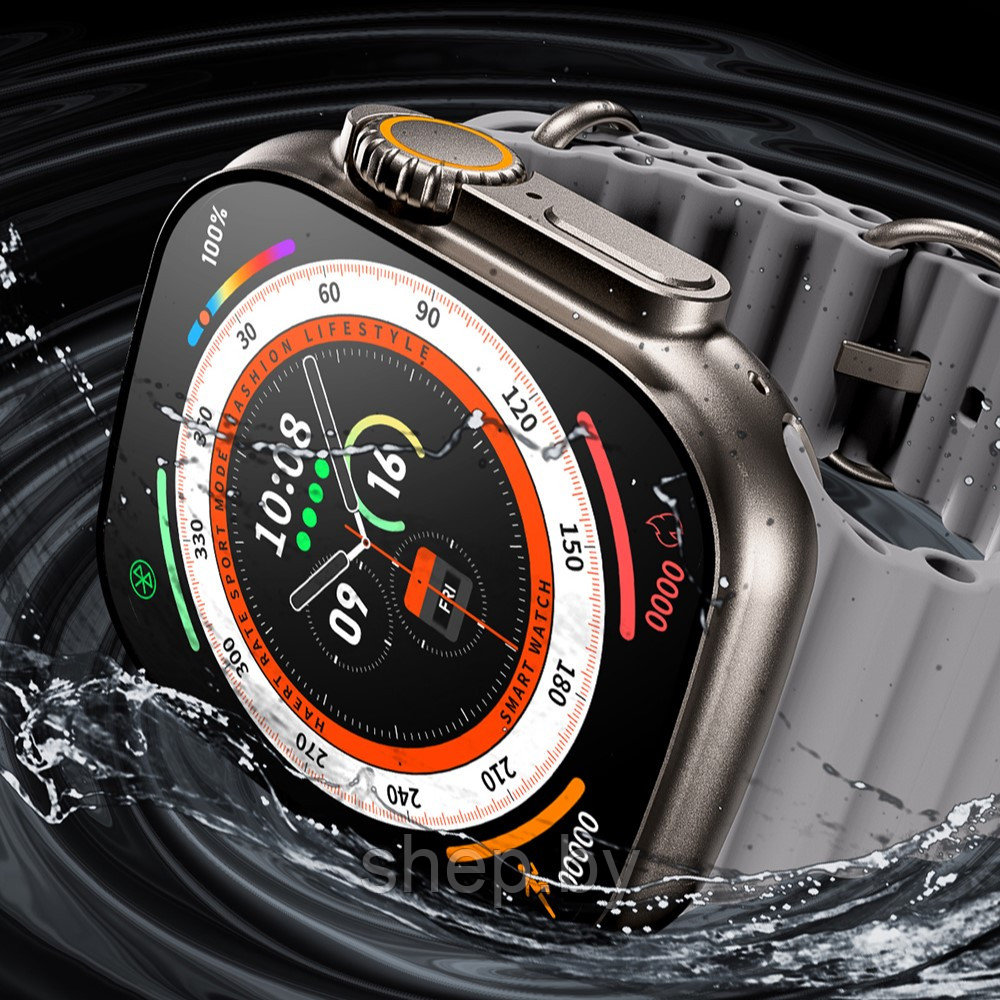 Смарт-часы Smart Watch SmartX Ultra 2.2" (AMOLED) 2 ремешка + блок + магнитная зарядка, Черный NEW 2024!!! - фото 9 - id-p224748487
