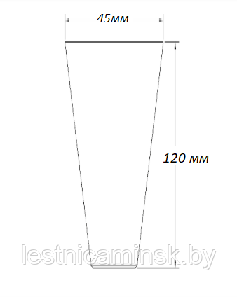 Конические мебельные опоры (МН 79/ПВ) из березы d=45-25, h=120 мм. Шлифованные под покрытие. - фото 8 - id-p145361667