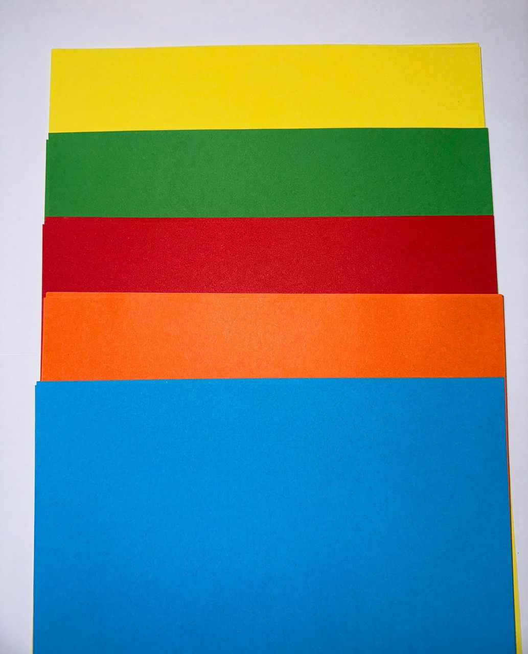 Бумага цветная, 80гр, А4, 5х20, ассорти, интеснив, (голубой, оранжевый, красный,зелёный, жёлтый), 100л, арт. - фото 2 - id-p224758434