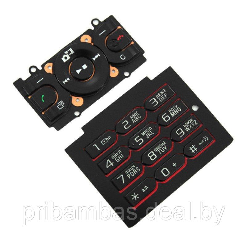 Клавиатура (кнопки) для Sony Ericsson W595 черный совместимый
