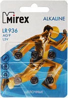 Батарейка щелочная дисковая Mirex Alkaline AG9, LR936, 1.5V, 6 шт.