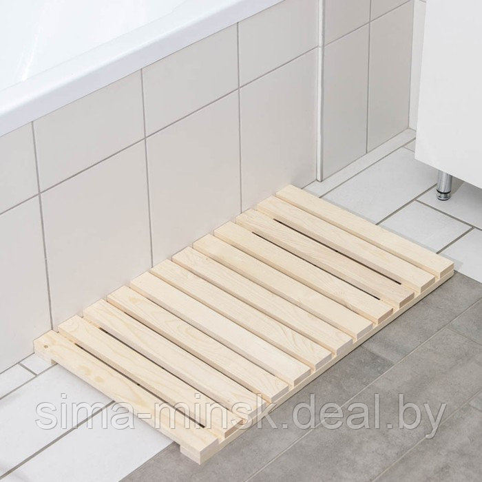 Решётка в ванную комнату под ноги, 70×42×3 см - фото 3 - id-p224760389