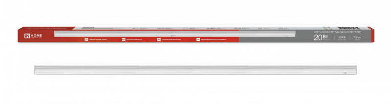 Светильник линейный LED T5 20W 900мм 2000лм 4000К IN HOME СПБ-Т5-PRO 20Вт - фото 1 - id-p224424941