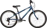 Подростковый велосипед со скоростями для подростка мальчика 24 дюйма NOVATRACK 24SHV.RACER.12DGN23 синий