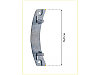 Завеса (петля) люка для стиральной машины Samsung DC61-01632A (DRH000SA, WM31545W), фото 2