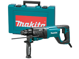 Перфоратор MAKITA HR 2641 в чем. (800 Вт, 2.4 Дж, 3 реж., патрон SDS-plus, вес 3.1 кг)