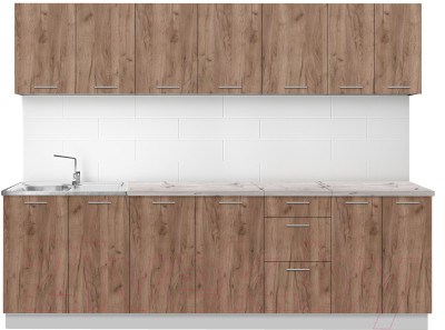 Готовая кухня Артём-Мебель Оля СН-114 без стекла ДСП 2.6м - фото 1 - id-p224769524