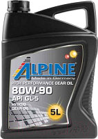 Трансмиссионное масло ALPINE Gear Oil 80W90 GL-5 / 0100702