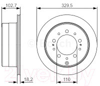 Тормозной диск Bosch 0986479R15