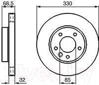 Тормозной диск Bosch 0986479250