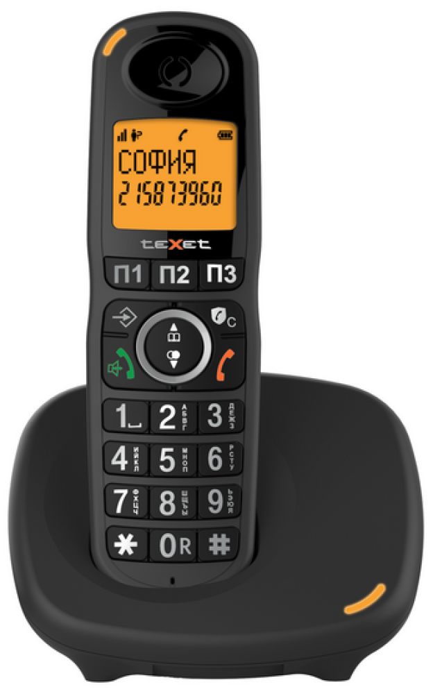 Бесшнуровой телефонный аппарат teXet TX-D8905A черный