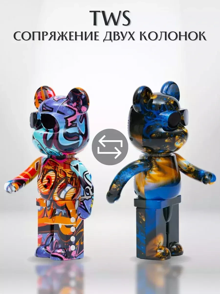 Беспроводная музыкальная Bluetooth колонка Bearbrick - фото 5 - id-p224764806