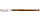 Ручка гелевая Crown Hi-Jell Metallic корпус прозрачный, стержень оранжевый, фото 2