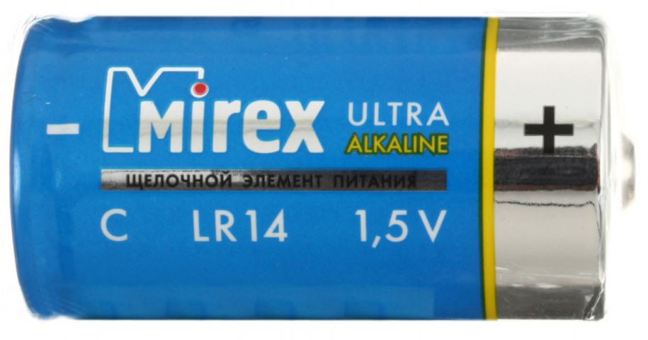 Батарейка щелочная Mirex Ultra Alkaline C, LR14, 1.5V